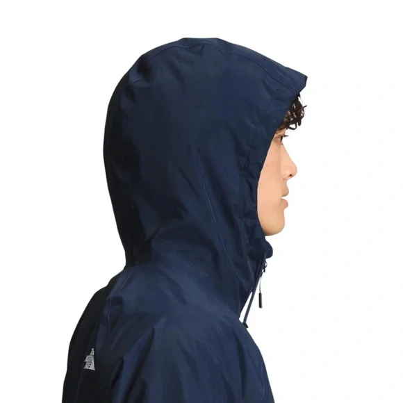 NWT THE NORTH FACE Antora Rain Hoodie Mens Jacket Summit Navy/Super Sonic Blue - Picture 4 of 12